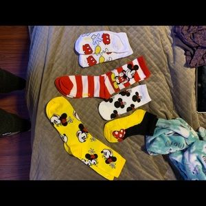 Mickey and Minnie Mouse socks